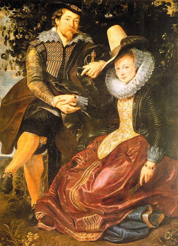 Peter Paul Rubens Rubens with His First Wife, Isabella Brandt, in the Honeysuckle Bower Germany oil painting art